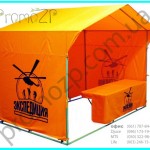 палатка экспидиция 3х2 метра с шелкотрафаретной печатью, готовое решение торгового места защищённого от ветра, солнца и влаги с торговым столом, палатка домик