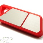 P17 флешка в цветной обрамке, с серебристым полем под печать, USB накопители с колпачком