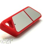 P17 флешка в цветной обрамке, с серебристым полем под печать, USB накопители с колпачком