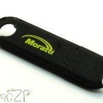 P19 флешка пластиковая в чёрном корпусе с колпачком на защёлке, флешки под печать