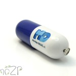 P20 флешка капсула, флешка в пластиковом двухцветном корпусе, флешка для брендирования