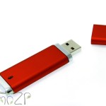 Красная флешка P15 пластиковая с логотипом, флешки для нанесения логотипа оптом грн, цена флешки с логотипом