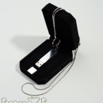 металлическая флешка ZP S13, с цепочкой золото серебро, прямоугольная флешка под граверовку