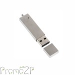 ZP S13 флешка металлическая, прямоугольная золото серебро с цепочкой, флешка под граверовку