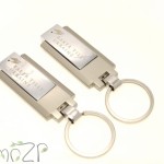 флешка - брелок ZP S12 с перекидным механизмом стальная, металлическая флешка - перекидной брелок