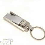 ZP S12 флешка перекидной брелок Сталь, флешка-брелок металлическая с перекидным механизмом