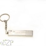 ZP S13 флешка металлическая, прямоугольная золото серебро с цепочкой, флешка под граверовку