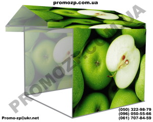 торговая палтка с печатью яблоки, палатка для торговли фркутами, овощи фрукты палатка